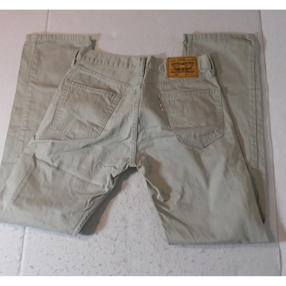 Levi's Mens 505 Jeans 30x32 Gray Rugged Heritage Americana Streetwear Workwear